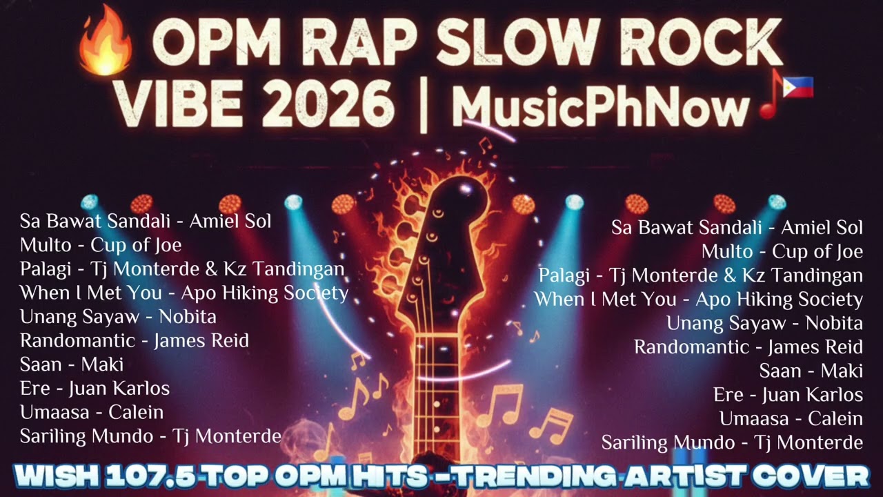 🔥OPM RAP SLOW ROCK VIBE 2026 |@MusicPhNow  🎶🇵🇭 @WishFM1075official TOP HITS – Trending Artists Cover