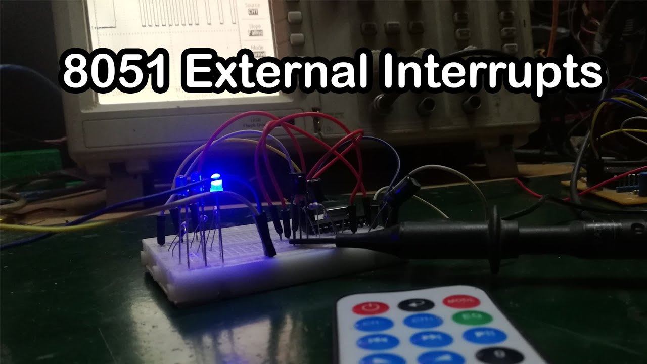 8051 External Interrupt | IR remote Interfacing