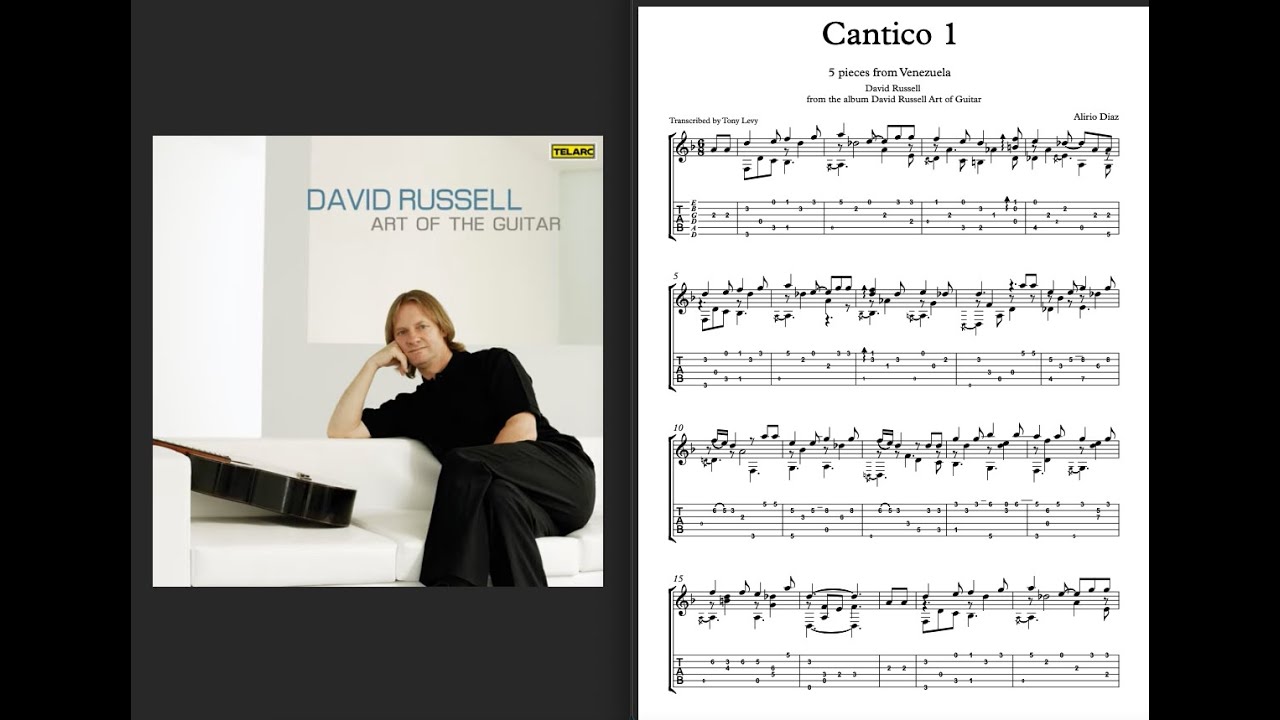 Cantico.1 Alirio Diaz - David Russell (Transcription)