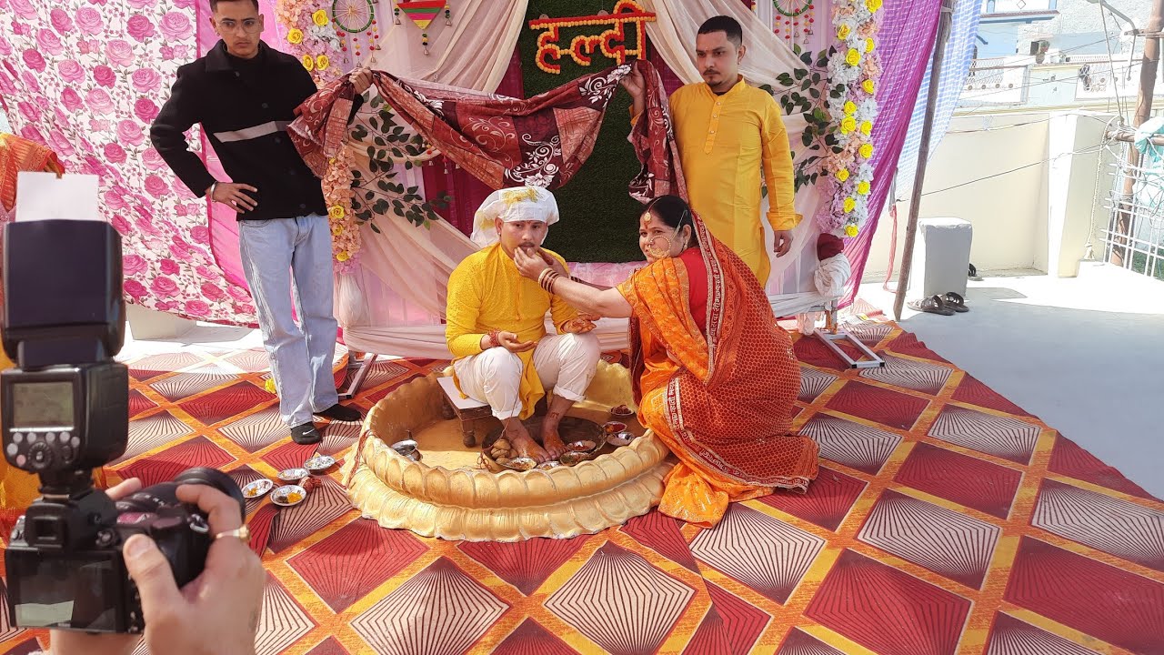 Pahadi Haldi Ceremony 🤗📷 | Haldi Baan | Pahadi Shaadi |