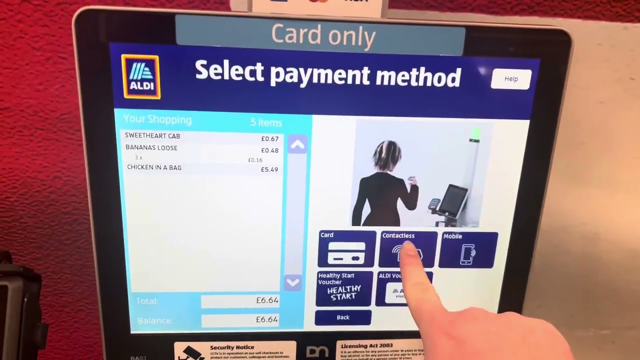 Diebold Nixdorf Self Checkout at Aldi Pitsea