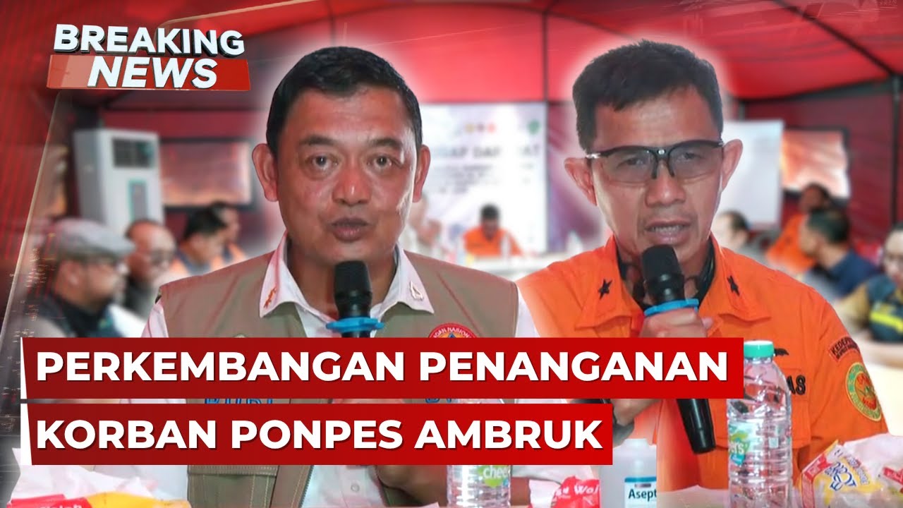 BREAKING NEWS - Update Penanganan Korban Ponpes Ambruk Sidoarjo: 67 Meninggal, 104 Selamat