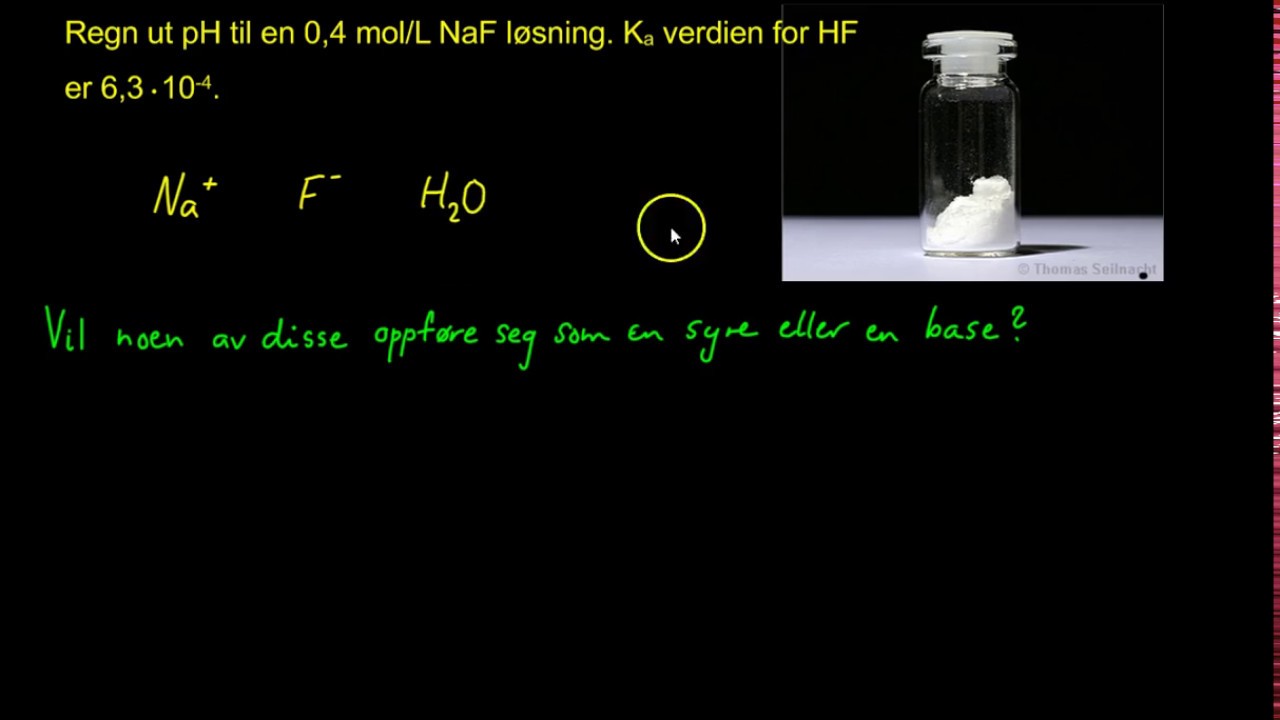 pH i en svak base
