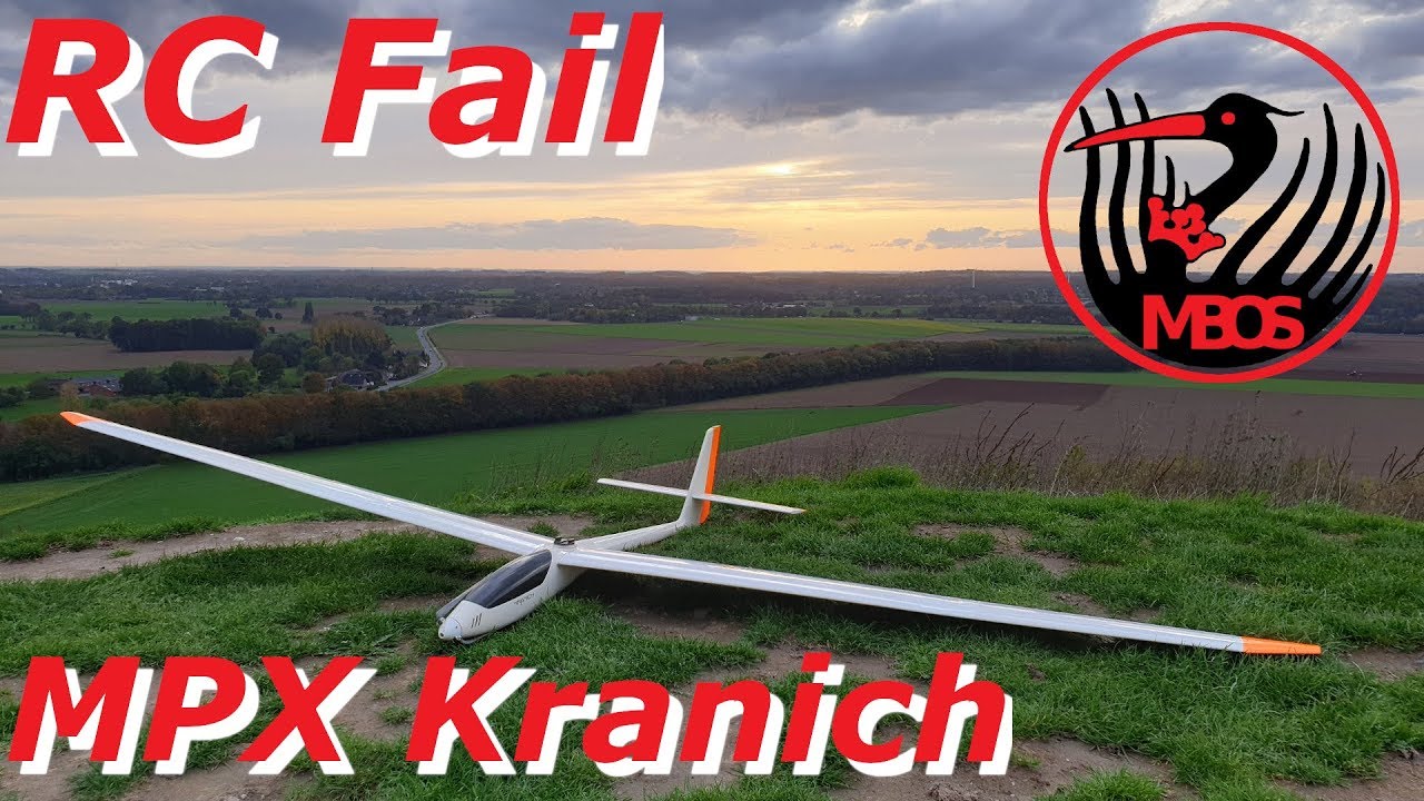 RC Fail am Hang / Beinahe Einschlag eines MPX Kranich / Segelflug Windberg e.V.
