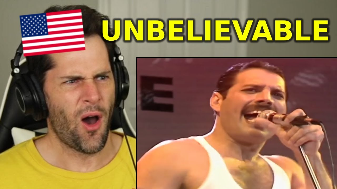 American Reacts to QUEEN - Live Aid 1985 Full Concert