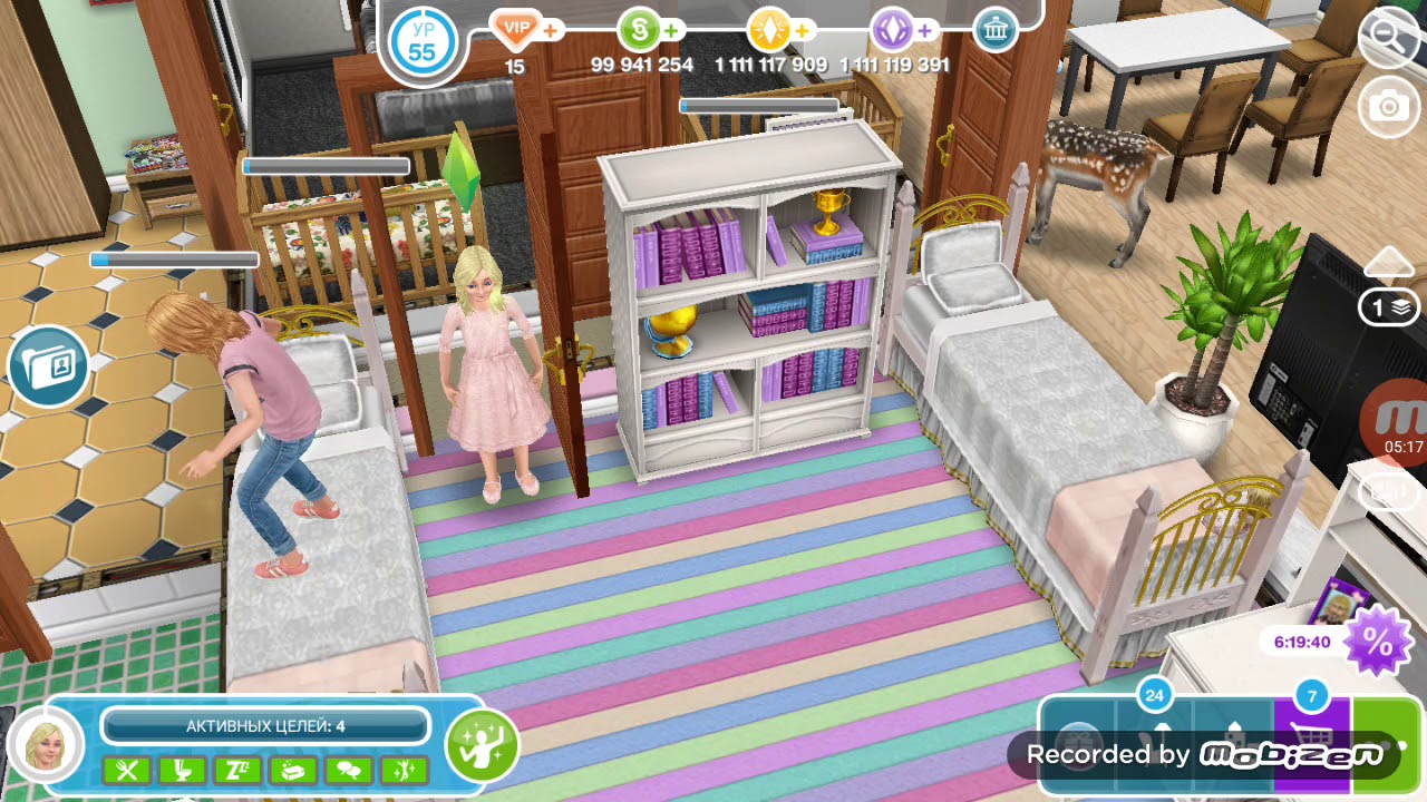 Многодетная семья. Поход в кино . The Sims FreePlay