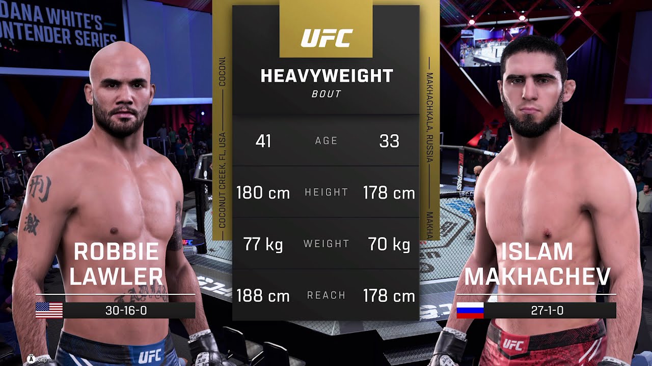 ROBBIE LAWLER v ISLAM MAKHACHEV / Men's Openweight Tournament Last 256 / UFC 3