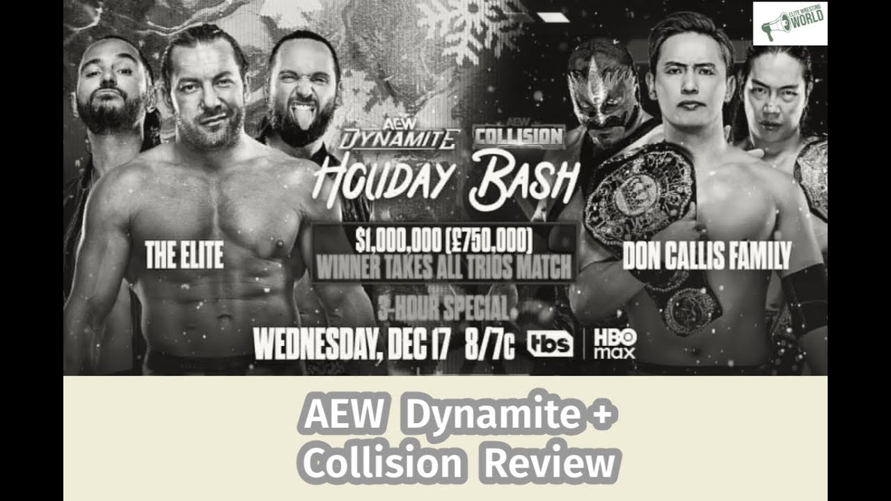 AEW Dynamite+Collision Holiday Bash 17 Dec 2025 Review | MJF returns to set up 4 way at Worlds End.