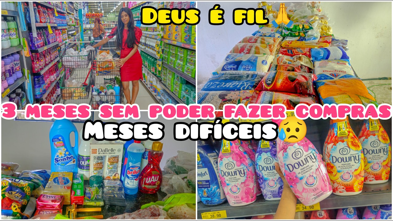 COMPRAS DO M&Ecirc;S NO SUPERMERCADO FEPOIS DE 3 MESES 🥺| COMPRAS DO M&Ecirc;S COMPLETA + VALOR TOTAL | VLOG