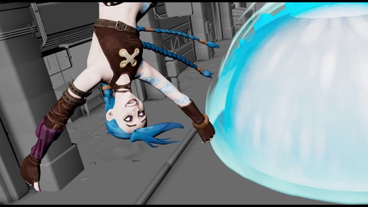 Arcane Anime style fight 3D animation