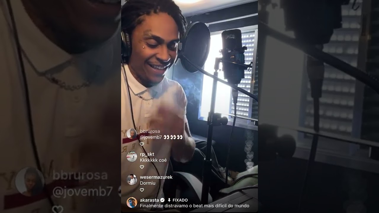 Aka Rasta e Rudies Flacko gravando um hit