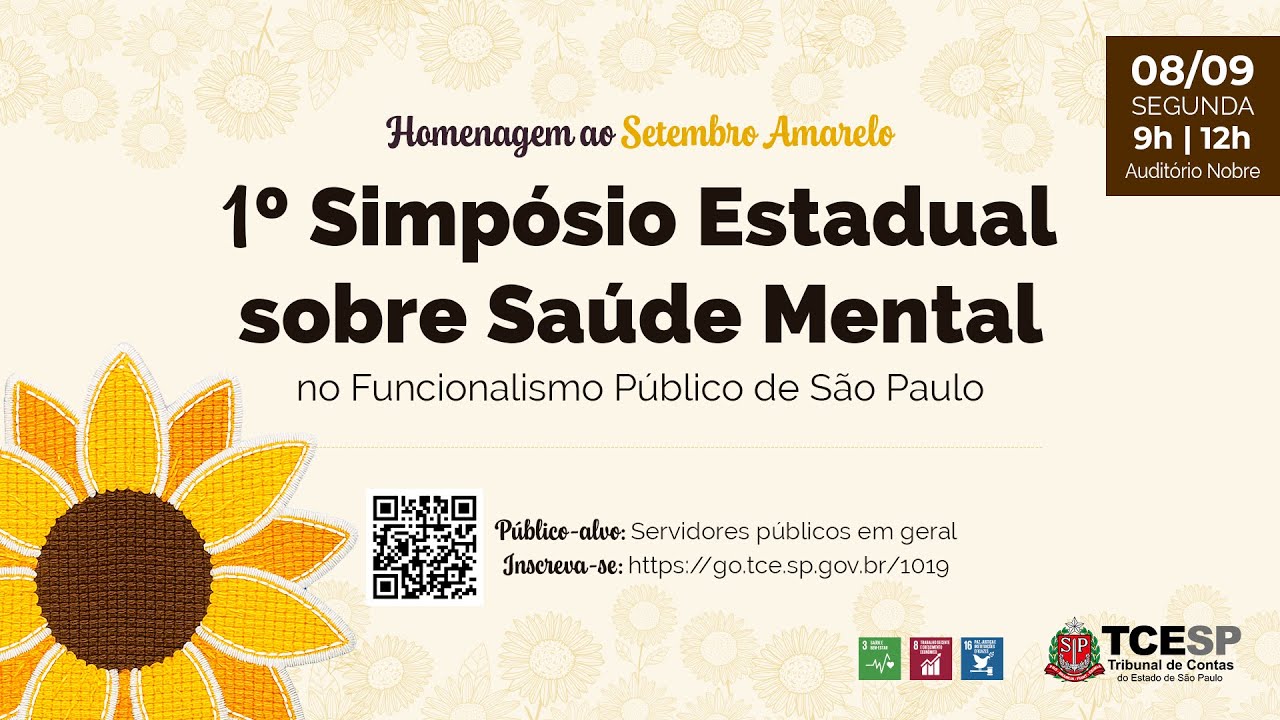 I Simpósio Estadual sobre Saúde Mental no Funcionalismo Público de São Paulo - 08/09/2025