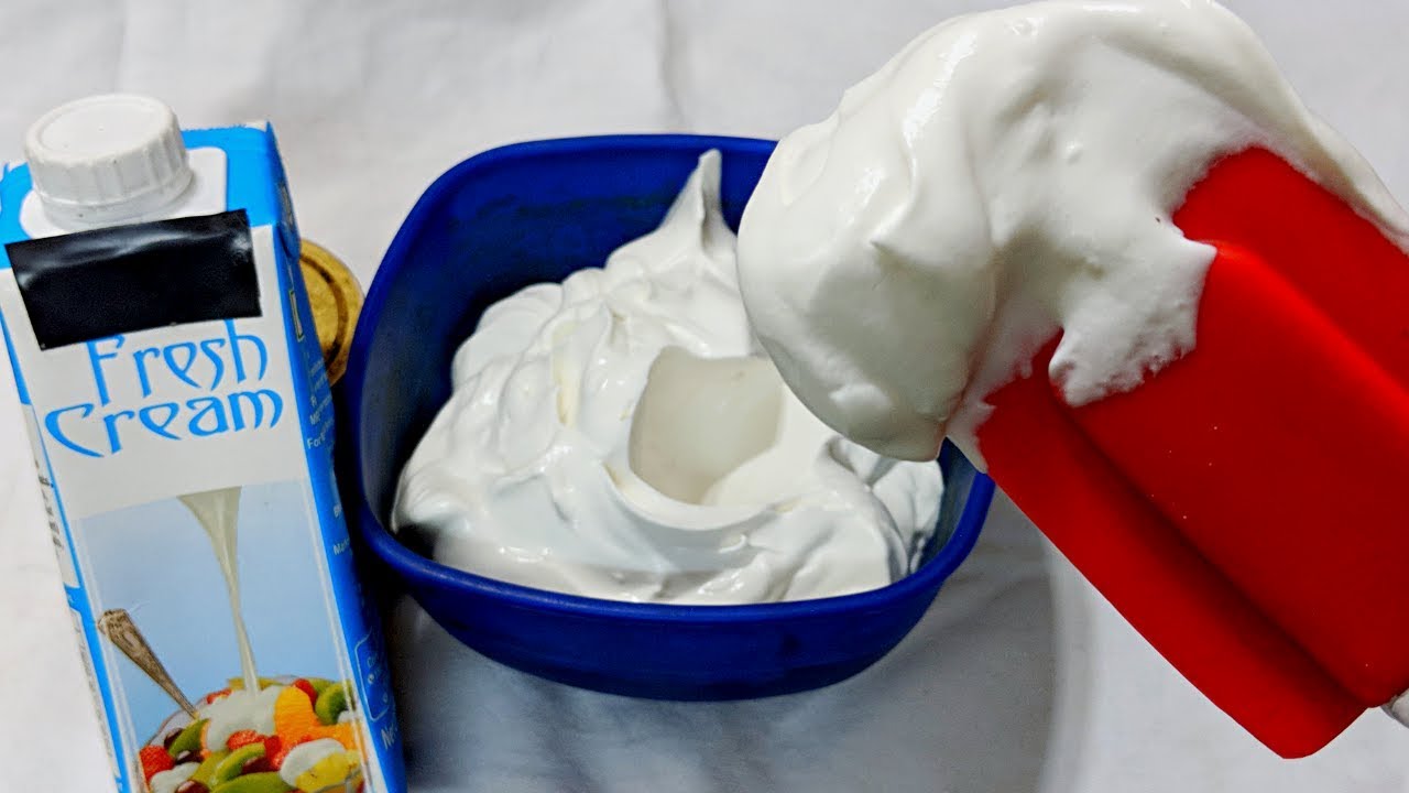 अमुल क्रीम से बनाये बिलकुल हलकी & फूली व्हिप क्रीम with Tips & Tricks, Icing Cream from Amul Cream