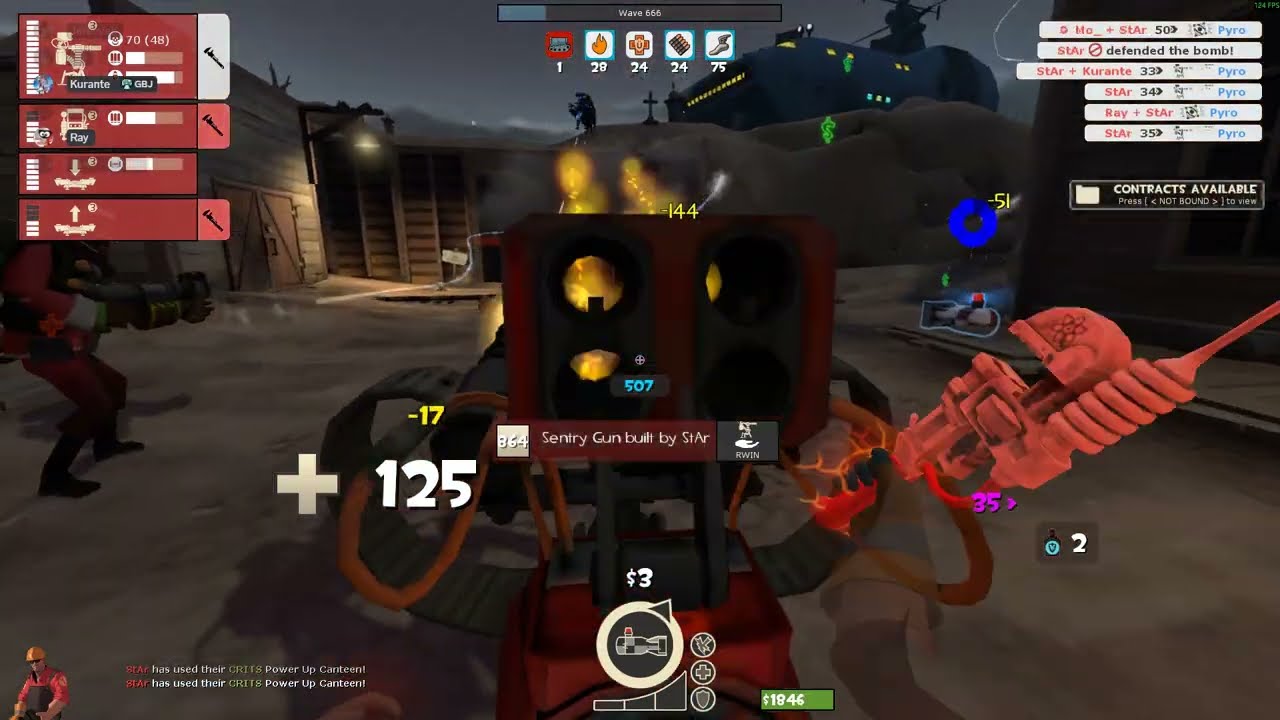 TF2 MvM Wave 666 A+ Credits Speedrun WORLD RECORD 17:32.333 (Engineer POV)
