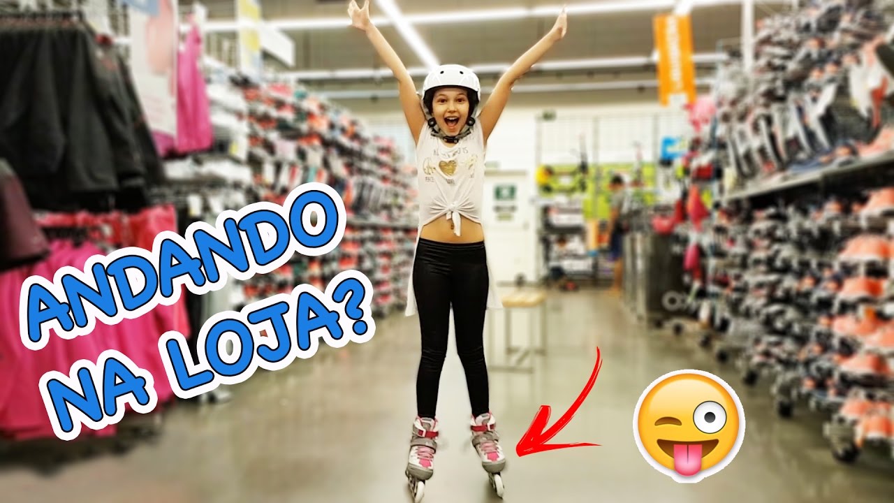 COMPRANDO MEU PATINS - ANDANDO DE PATINS NA LOJA | Luluca