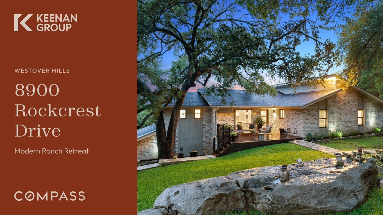 Westover Hills Retreat | Single-Story Luxury Living Near Downtown Austin | 8900 Rockcrest Drive
