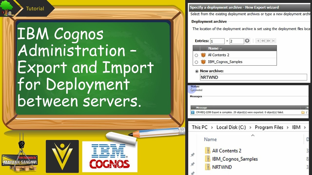 Перенос отчетов Cognos с одного сервера на другой. Администрирование IBM Cognos.