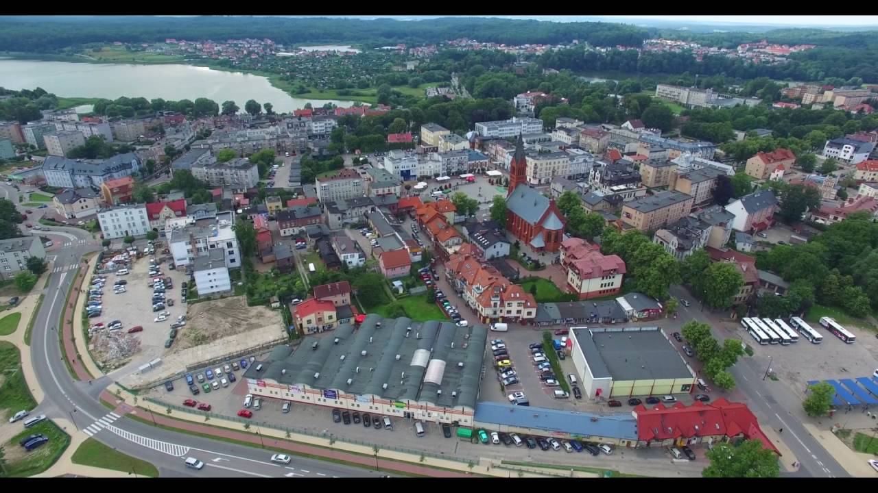Kartuzy - centrum - z lotu ptaka