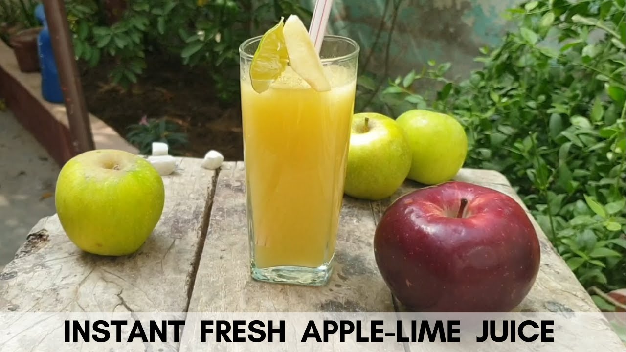 HASSALE FREE INSTANT FRESH APPLE-LIME JUICE RECIPE | Sparks By NMF