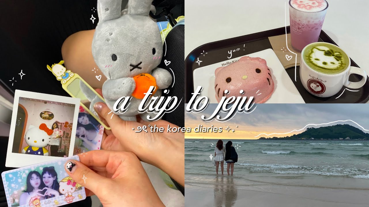 jeju trip 🪷 hello kitty island, osulloc tea museum, hapjeong beach & more - korea vlog