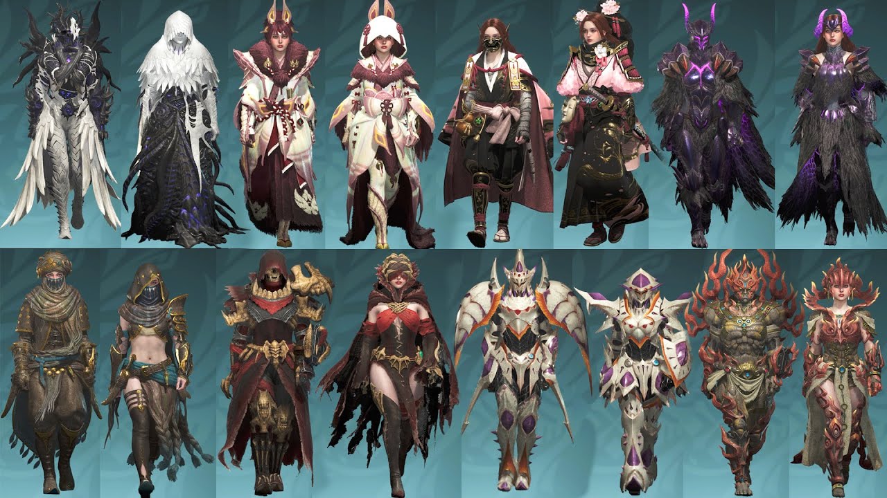 Monster Hunter Wilds: ALL Male & Female Armor Sets Compared!