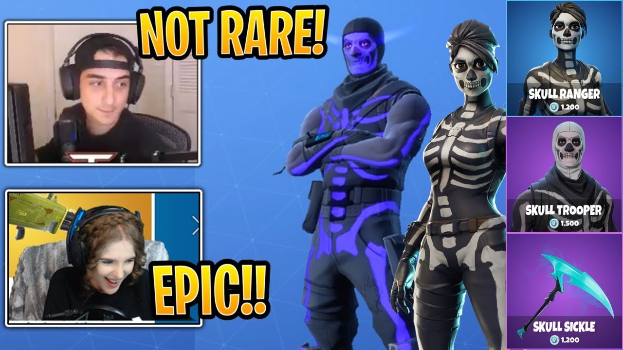 Streamers React to *NEW* Skull Ranger and Skull Trooper Styles! - Fortnite Best and Funny Moments