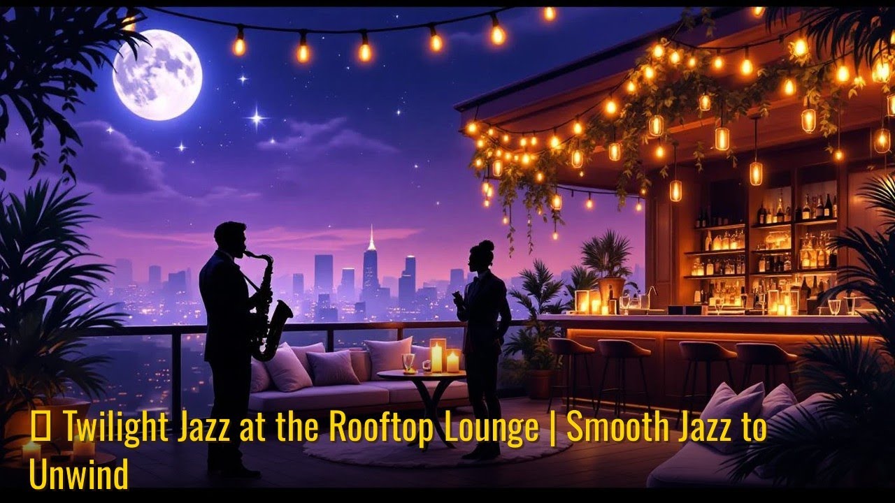 ✨ Twilight Jazz at the Rooftop Lounge | Smooth Jazz to Unwind