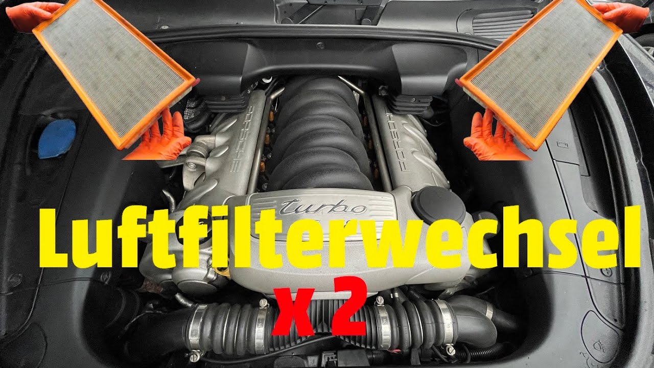 HowTo Luftfilterwechsel beim V8 Porsche Cayenne Turbo 955