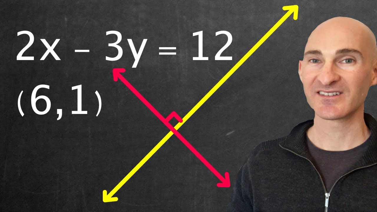 Find Equation of Line Perpendicular to a Line Through a Given Point