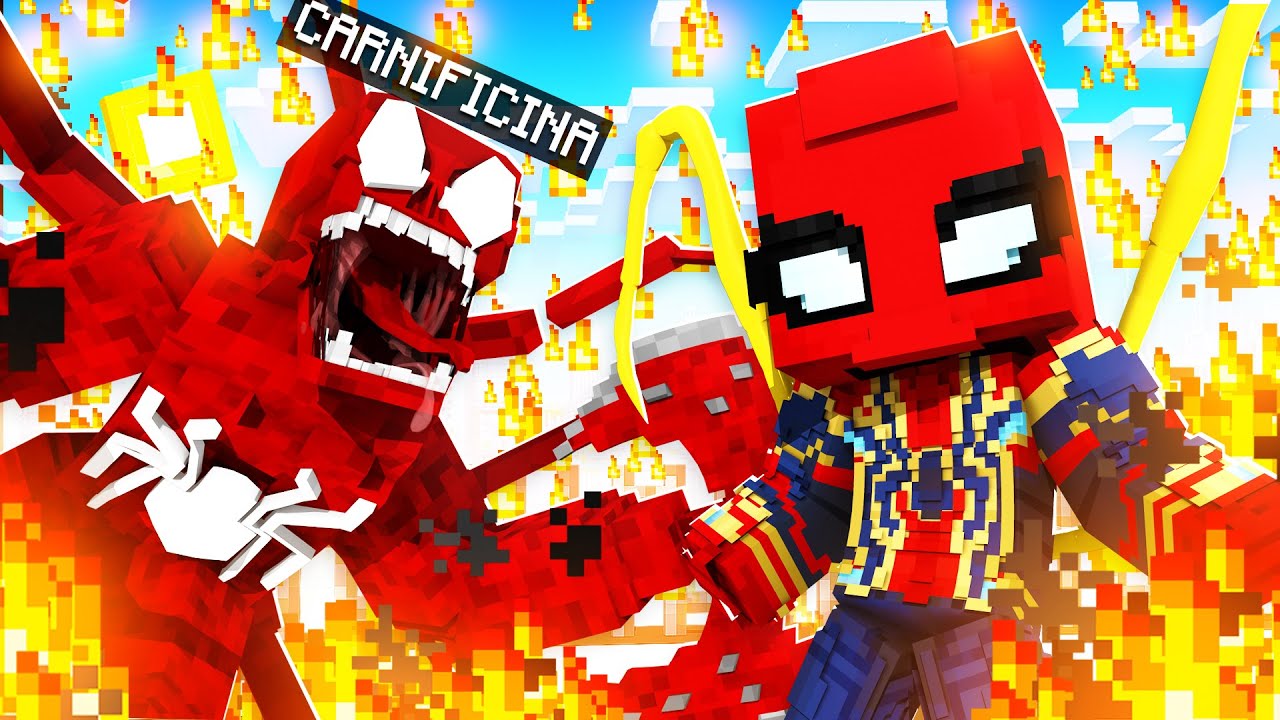 Who's Your Family? O FILHO DO CARNIFICINA VIROU O ARANHA DE FERRO no Minecraft!
