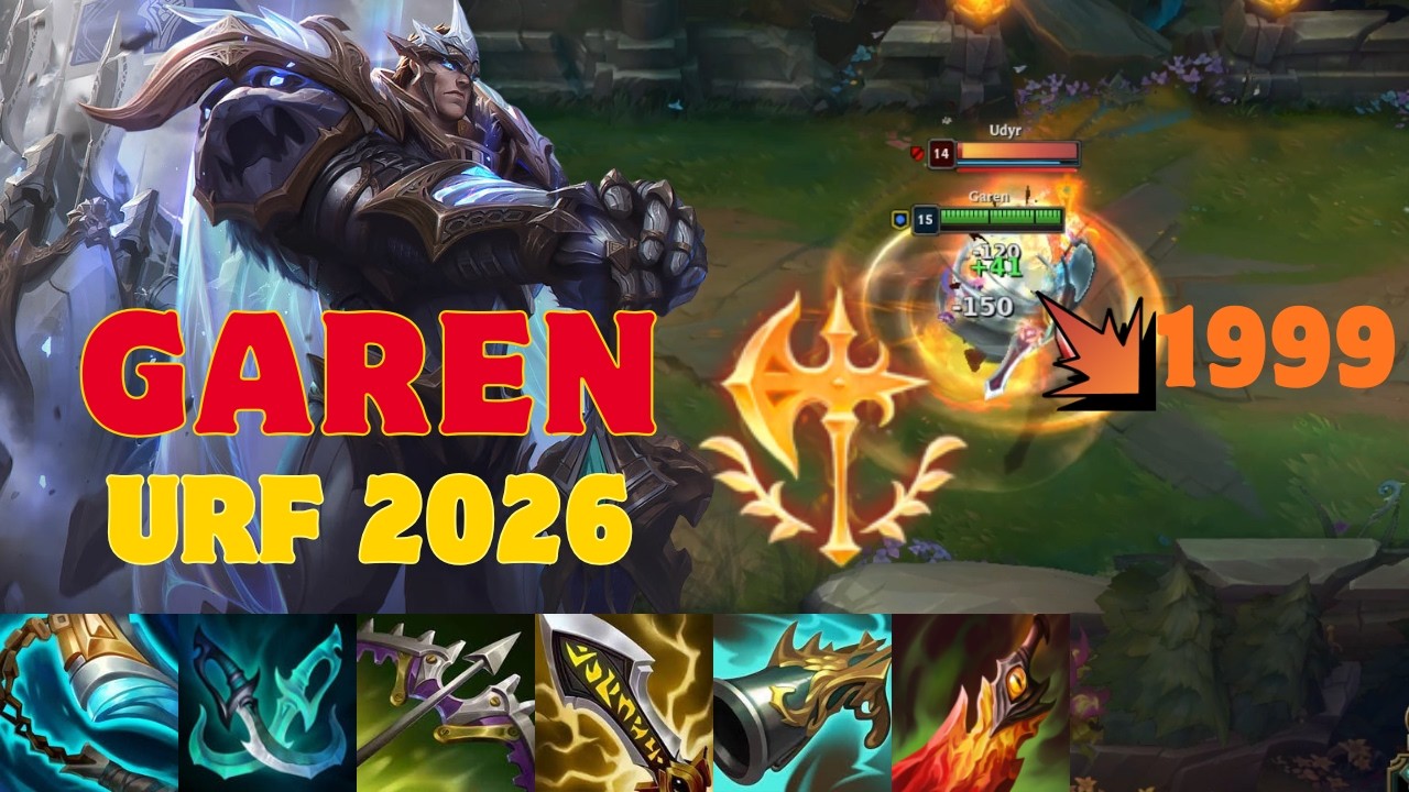 🔥 Garen full ch&iacute; mạng trong chế độ URF &ndash; Xoay kiếm l&agrave; bay m&agrave;u! 🔥
