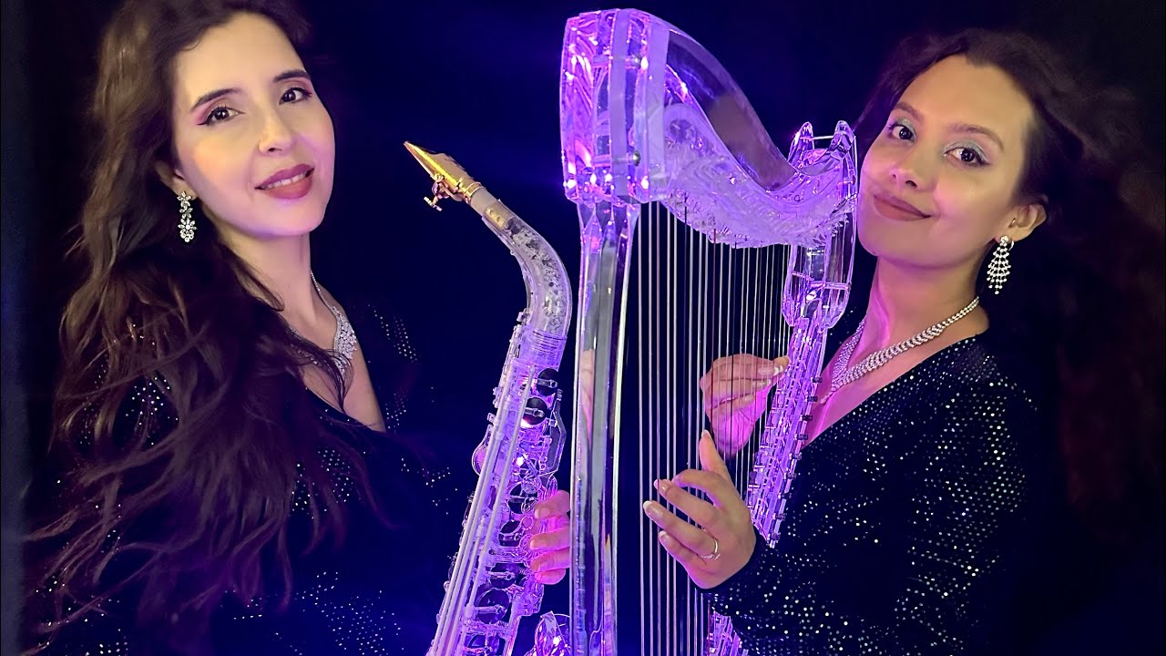 Get lucky cover / Duo Harp & Sax - Tania Guane & Karen Harp