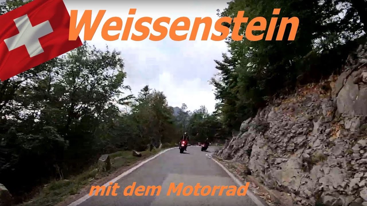 Weissenstein mit dem Motorrad, Pass in der Schweiz von Solothurn nach Gänsbrunnen, Jura