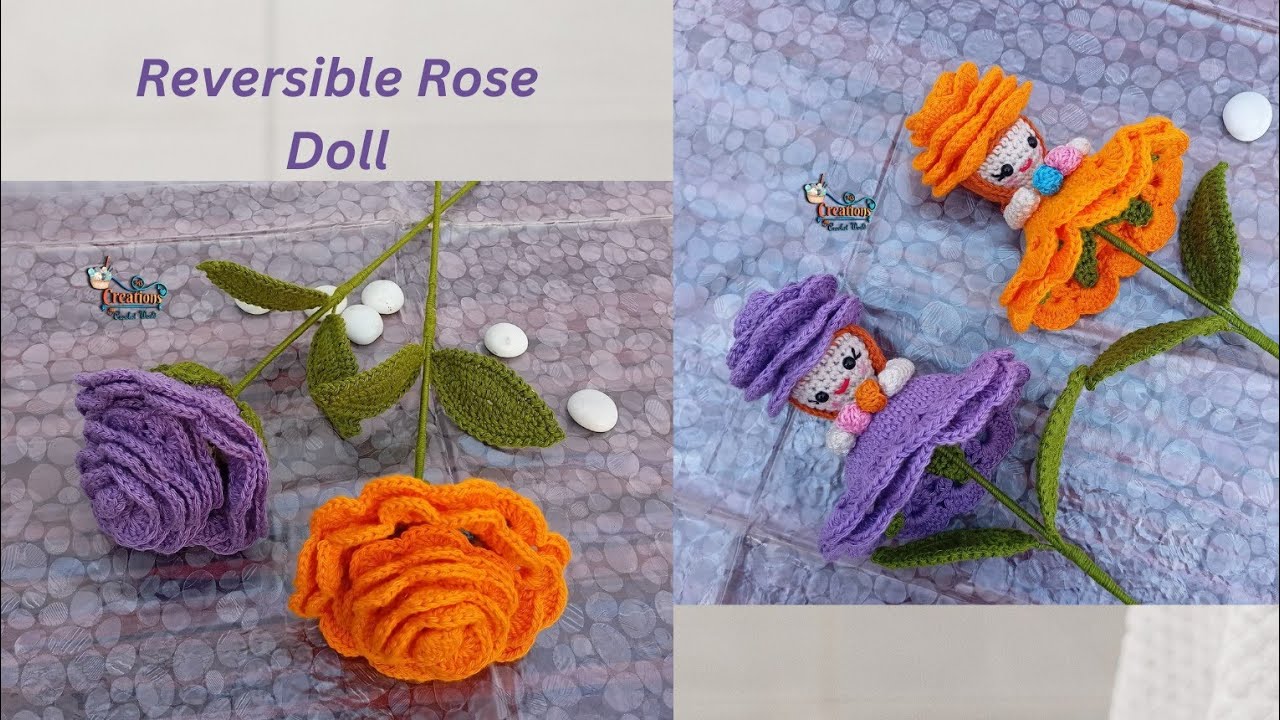 Crochet Reversible Rose Doll | How to make crochet Rose Doll | Part 1