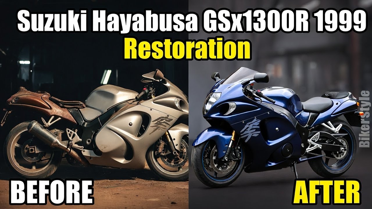 Full Restoration of Classic Suzuki Hayabusa GSX1300R 1999 | ASMR Bike Rebuild From Old to New #bikes