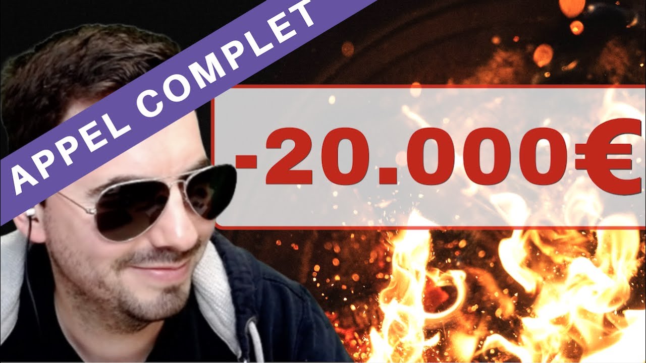 APPEL COMPLET: L'arnaqueur regarde 20.000€ s'envoler