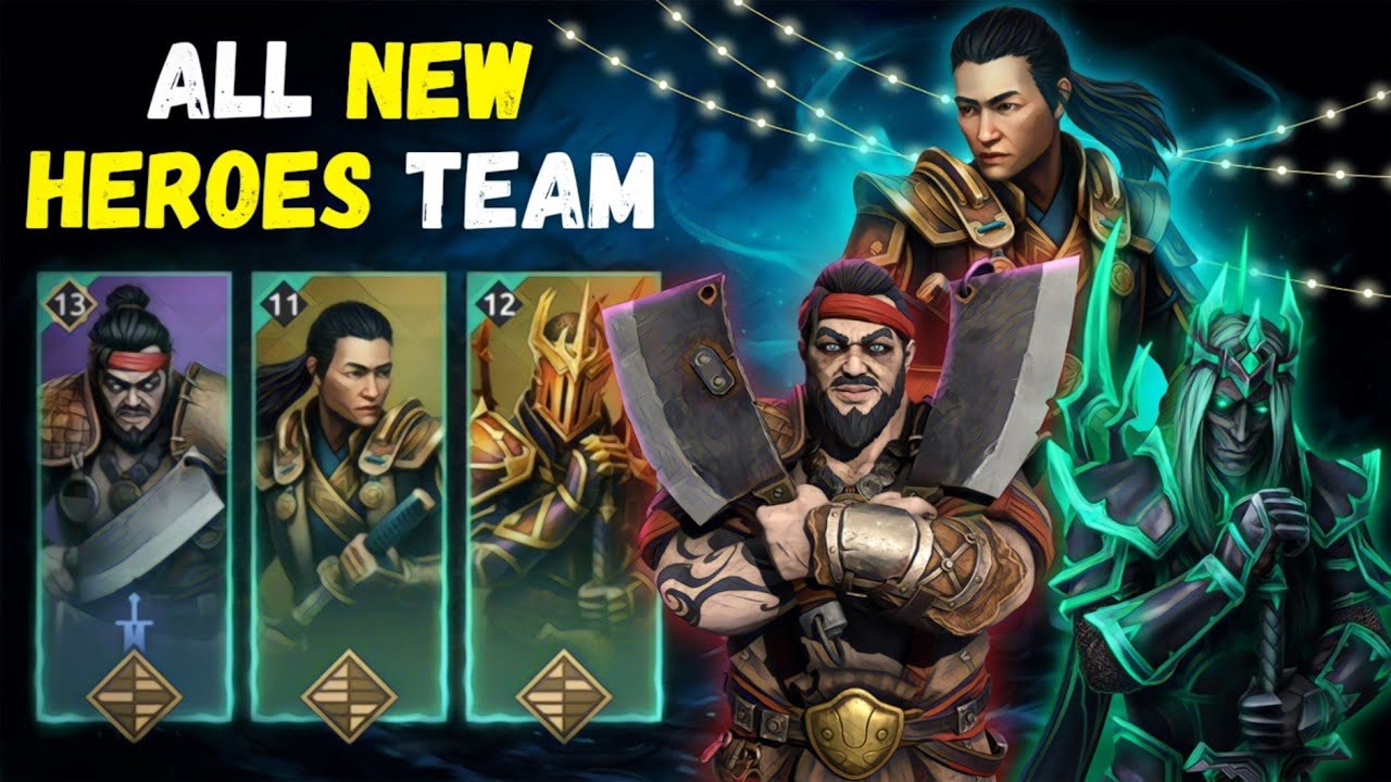 New Heroes Team 😎🔥 || itu , Butcher and KOTL 🥵 || Epic x legendary Battle || Shadow Fight 4 Arena