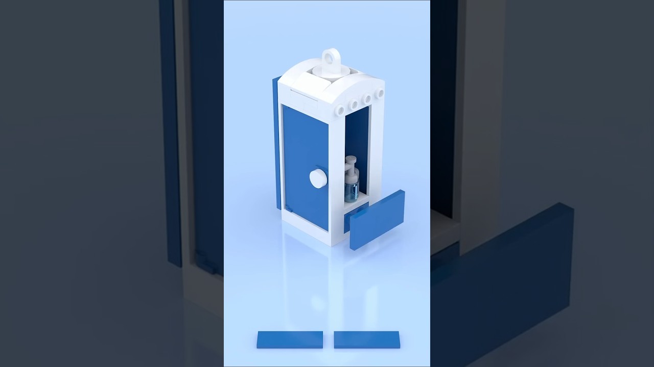 LEGO Porta-Potty 🚽🧱 Tiny Build, Big Laughs! 😂✨#lego