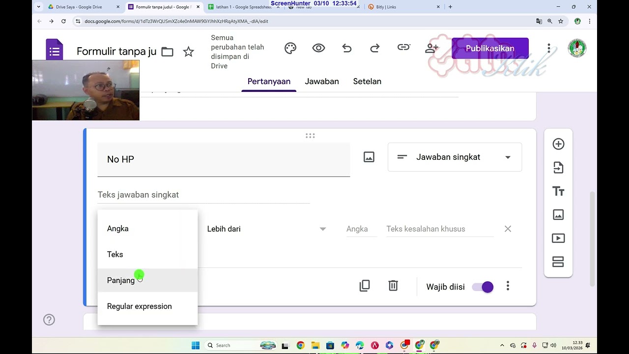 Sharing data dengan google drive