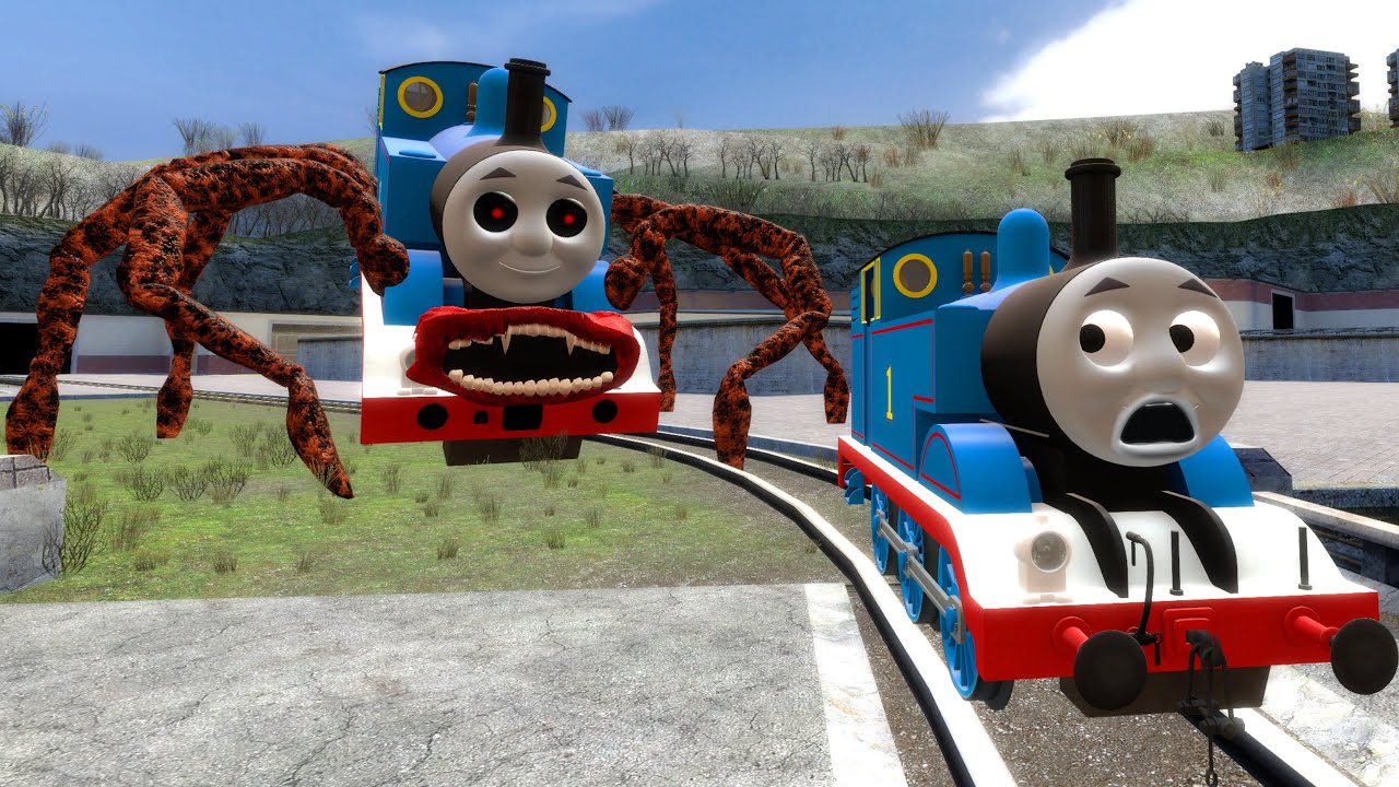 Building a Thomas Train Chased By Thomas Train Eater,Project-1 Shed 17 in Garry's Mod