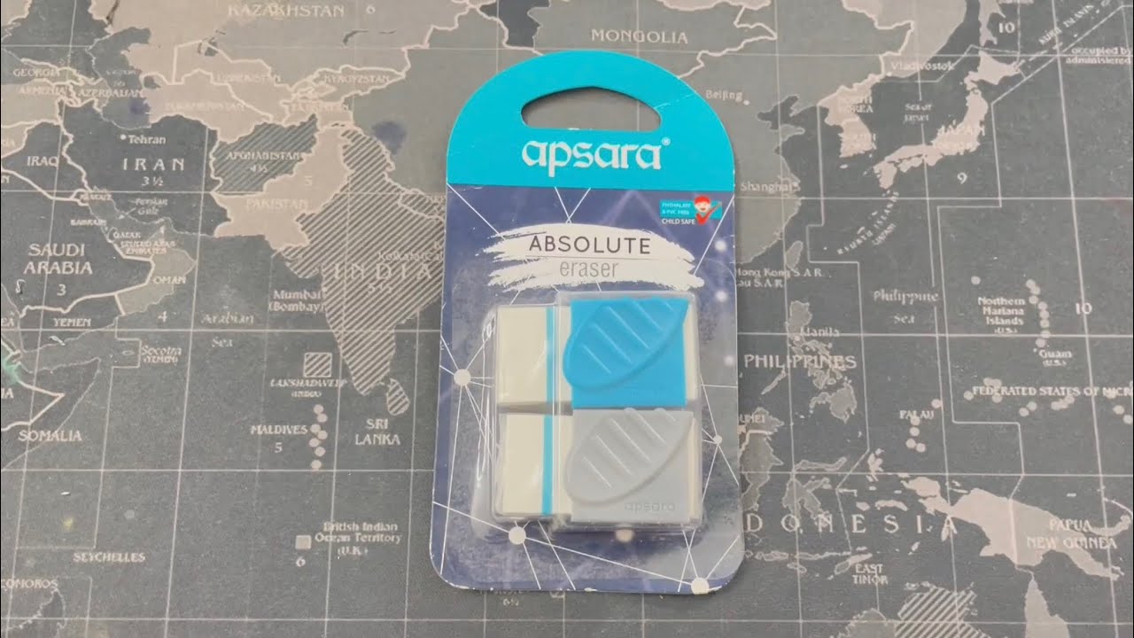 APSARA ABSOLUTE ERASER | PAIR @₹10/- | UNBOXING & REVIEW |