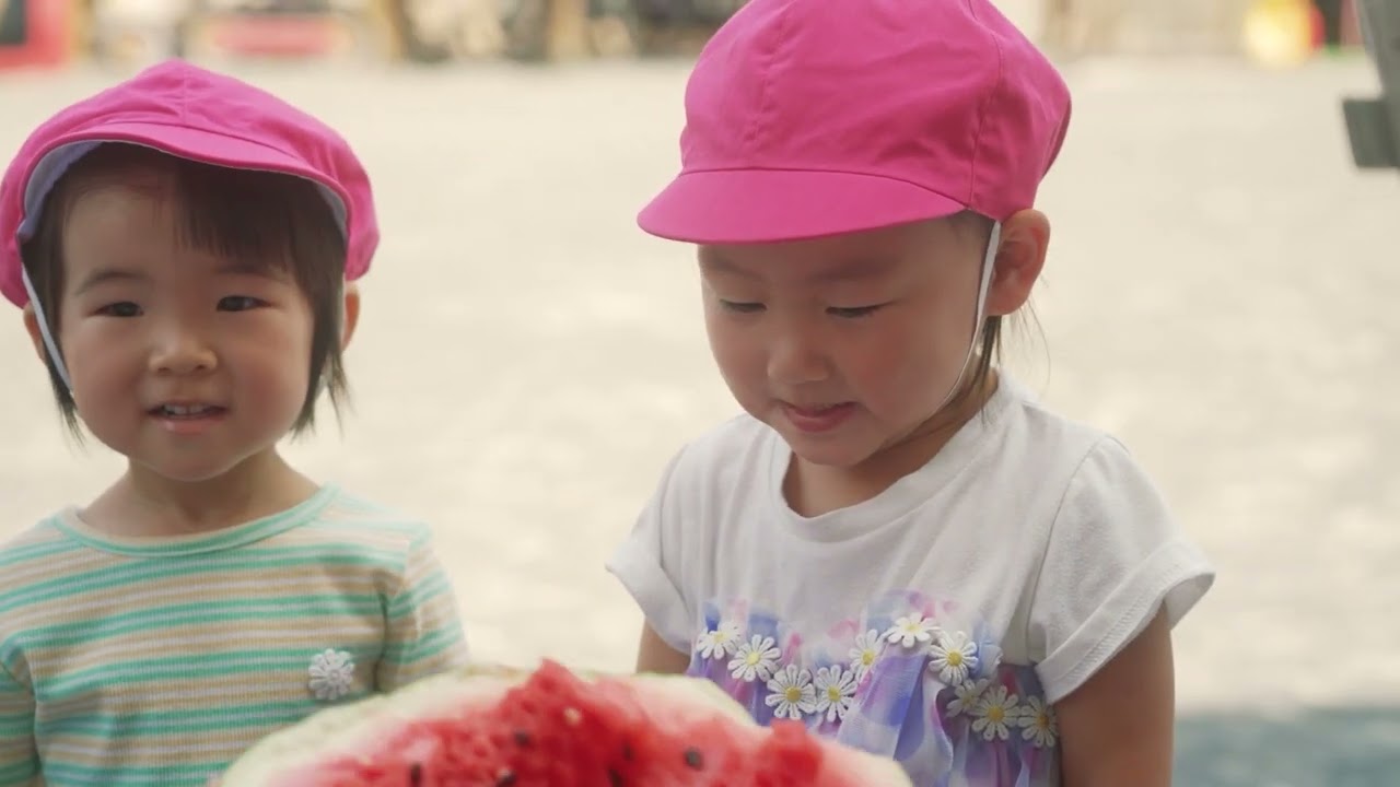 みちづか幼稚園 スイカ割り