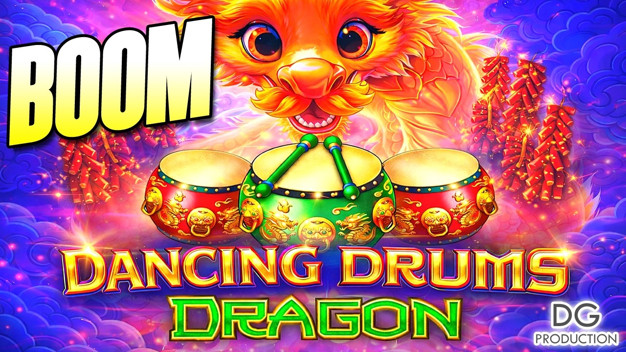 🚨OMG🚨MAX BET BIG WIN NEW DANCING DRUMS DRAGON CASINO SLOT MACHINE GAME REVEAL LINK BIG WIN GRAND IRL