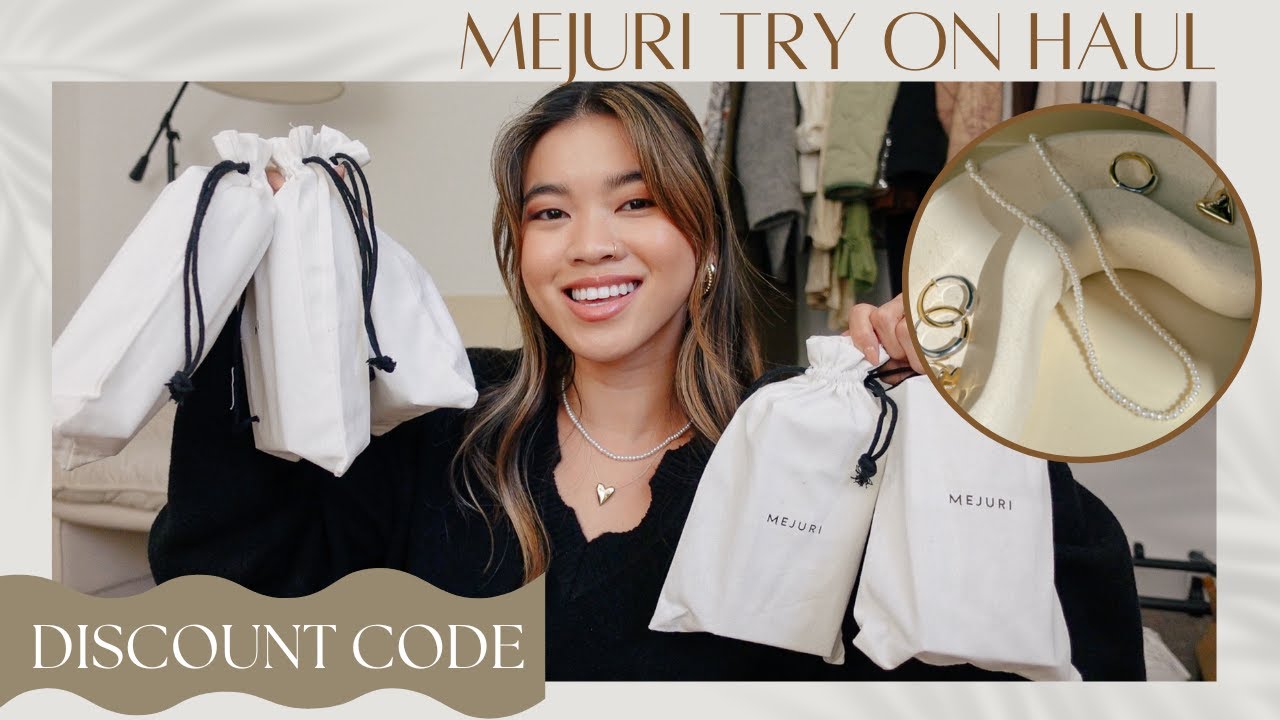 NEW MEJURI JEWELRY TRY ON HAUL & UNBOXING | 11 new pieces! 10% discount