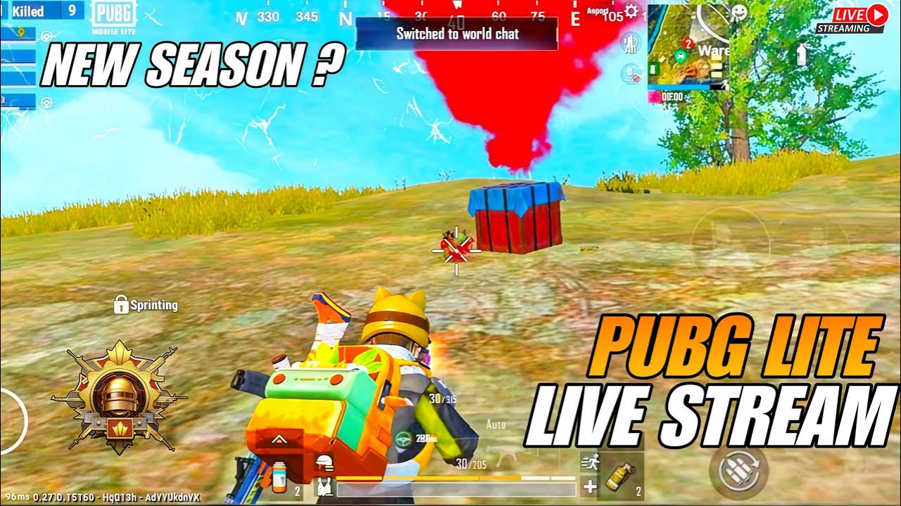 PUBG LITE LIVE STREAM 🥰 | NEW SEASON KB AAYEGA | FULL RUSH GAMEPLAY