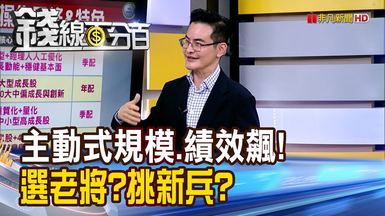 《主動ETF規模爆績效飆! 選老將?挑新兵?》【錢線百分百】20251212-3│非凡財經新聞│