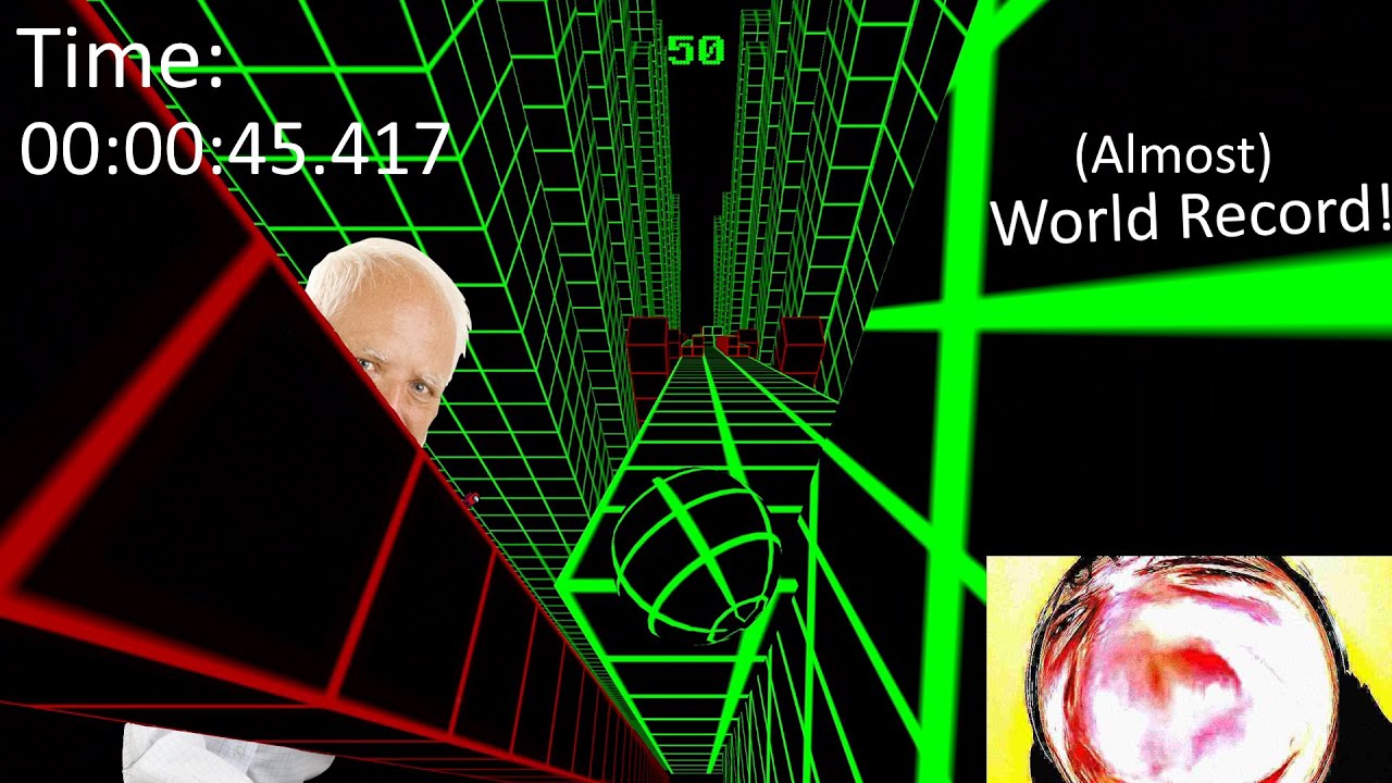 Slope Speedrun to 50 Points in 45s 417ms - NEW PB (0.2s Away From World Record)