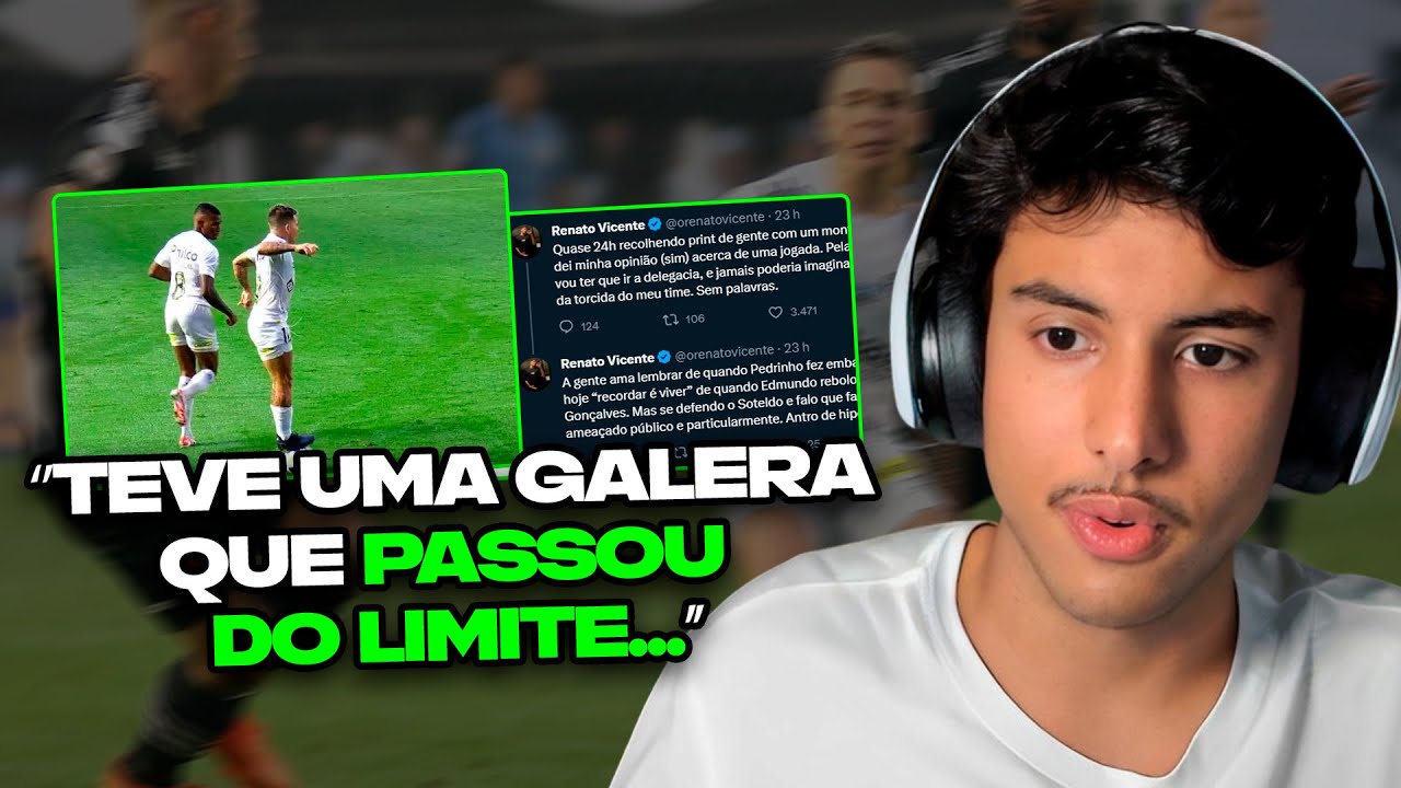 RENATO VICENTE FALA SOBRE AS AMEAÇAS QUE SOFREU DEPOIS DO JOGO DO VASCO!
