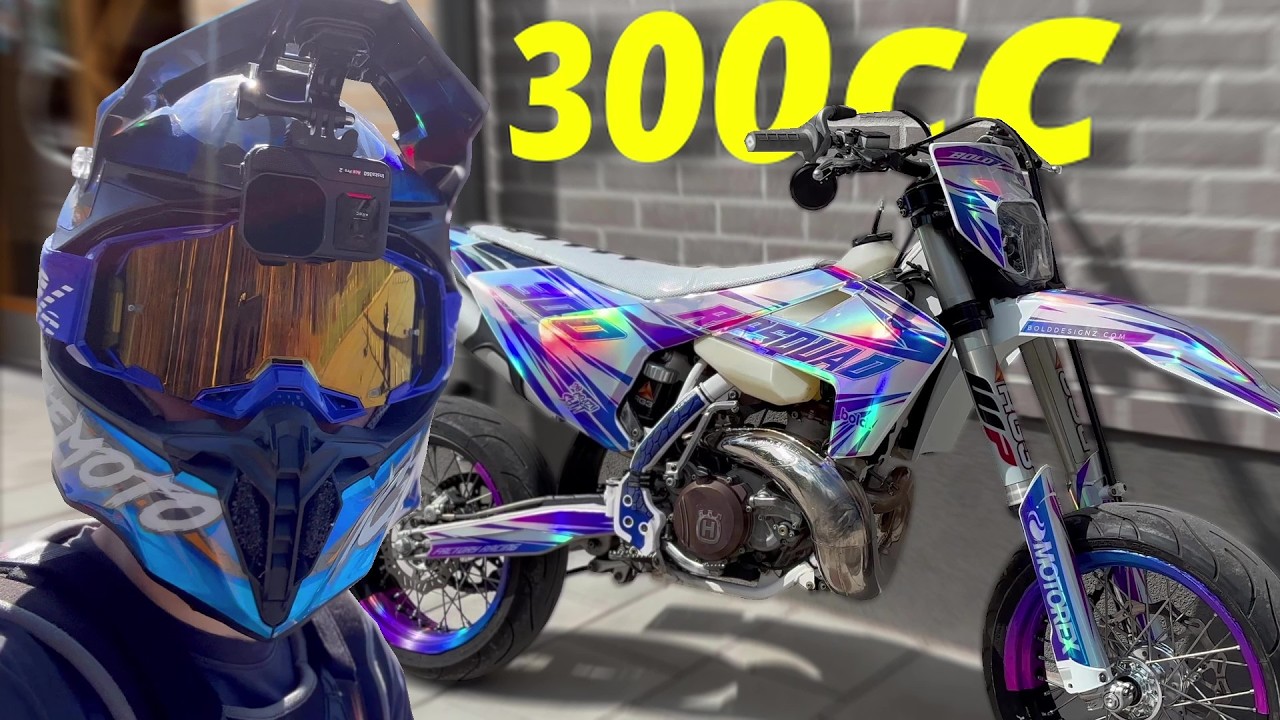 БЕЗУМНОЕ ПРЕОБРАЖЕНИЕ ДВУХТАКТНОГО СУПЕРМОТО 300 КУБОВ