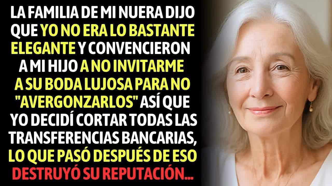La Familia De Mi Nuera Dijo Que Yo No Era Lo Bastante Elegante Y Convencieron A Mi Hijo A No
